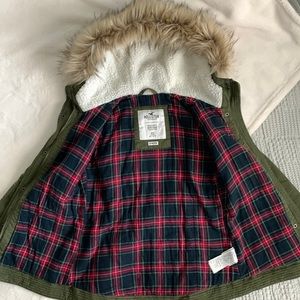 Green Hollister Coat